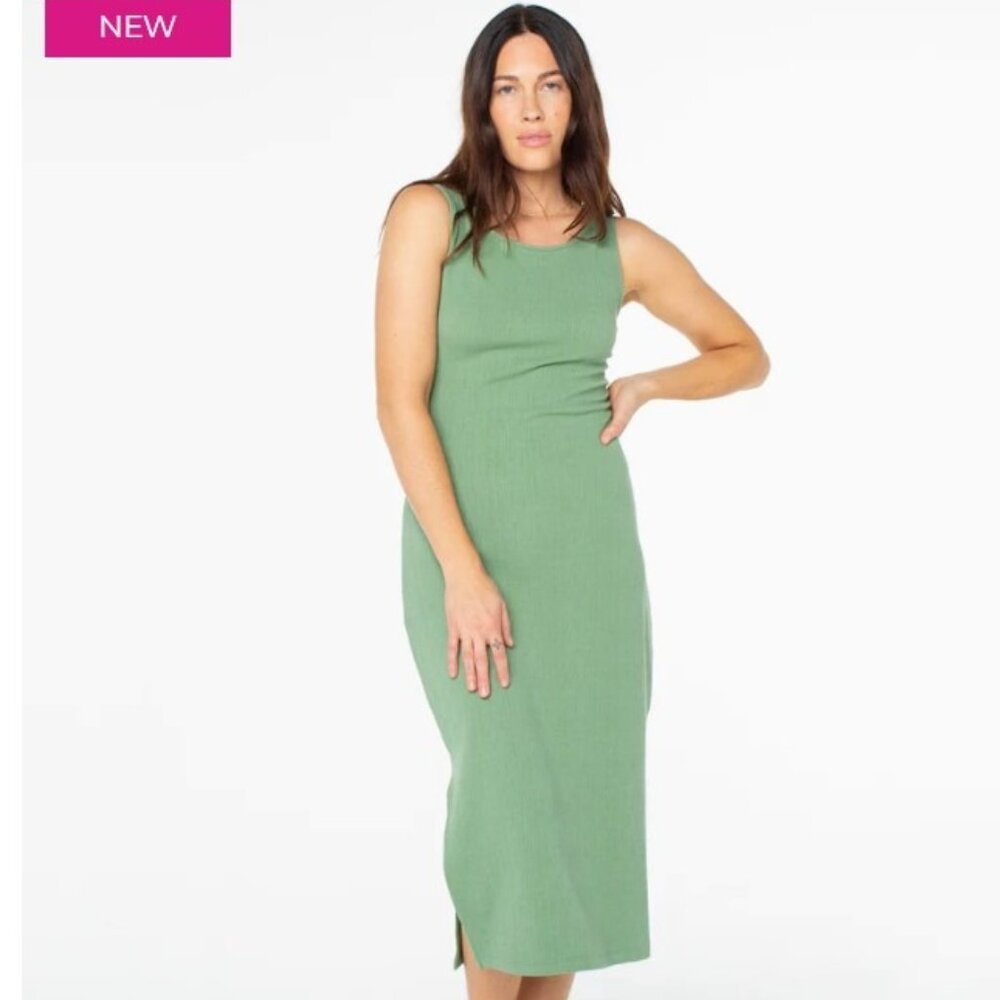 NWT Roxy Green Beachy "City Lights Midi Dress"